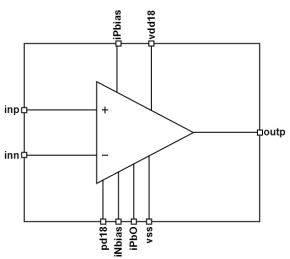 Block Diagram -- Special Purpose Low offset Operational Amplifier 
