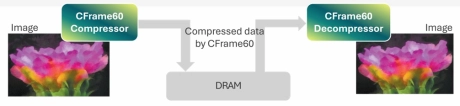 Block Diagram -- Lossless & Lossy Frame Compression IP 