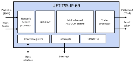 Block Diagram -- Multi-channel Ultra Ethernet TSS Transform Engine 